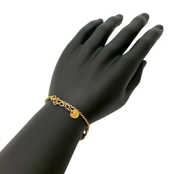 DIOR Gold Pearl Charm Bracelet - Picture 1 of 4
